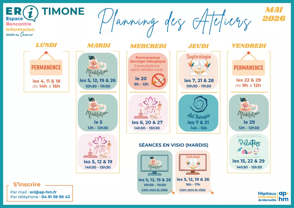 Planning des Ateliers ERI mai 2026