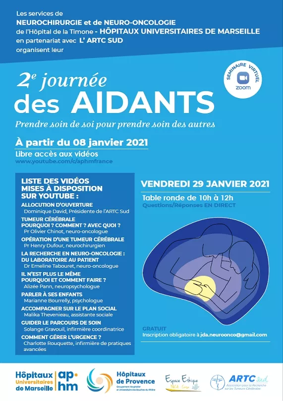 2ème journée des aidants en visio (inscription gratuite mais obligatoire par mail)