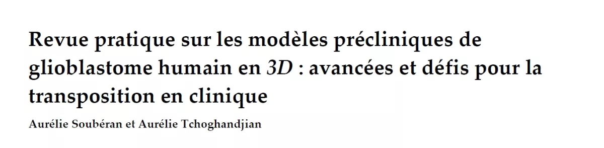 Pulication d'un nouvel article de recherche