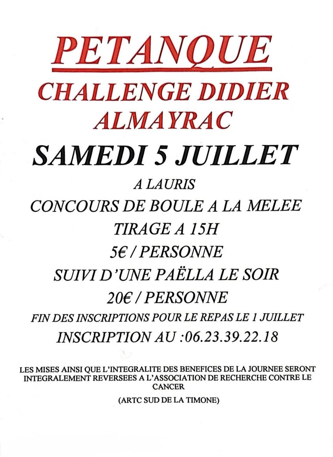 5 juillet à Lauris