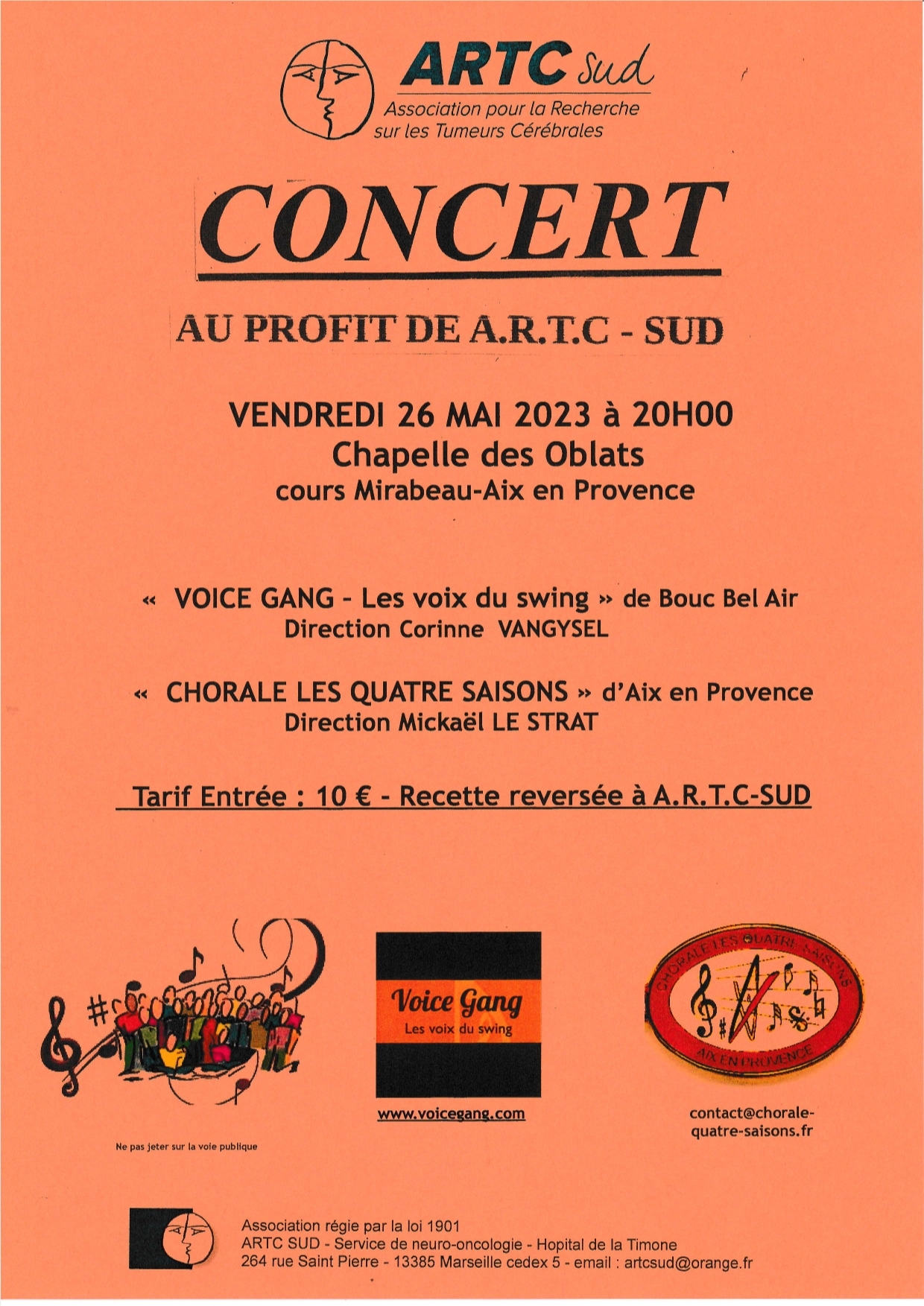 Concert au profit de l'Artc Sud