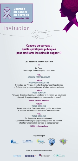 2 décembre - 2ème Journée Nationale sur le Cancer du Cerveau