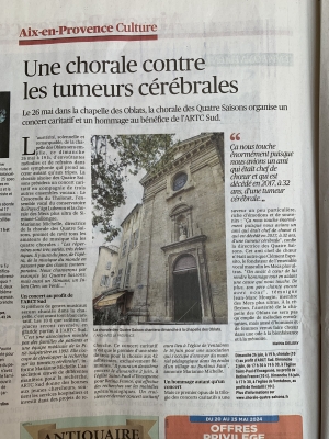 Une chorale contre les tumeurs cérébrales