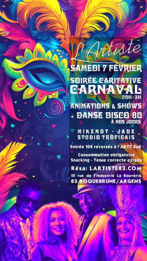 Soirée Carnaval le 7 février