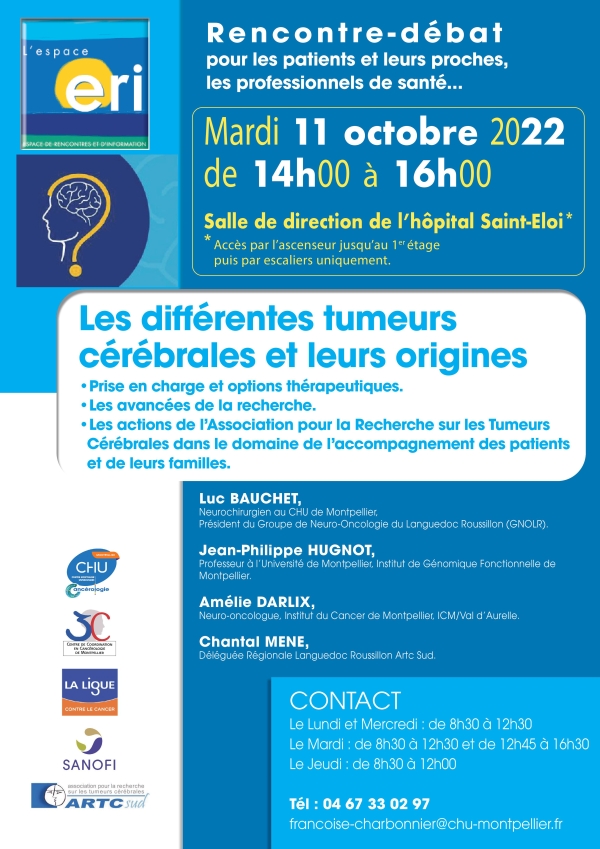 Rencontre débat au CHU de Montpellier le 11 Octobre 2022
