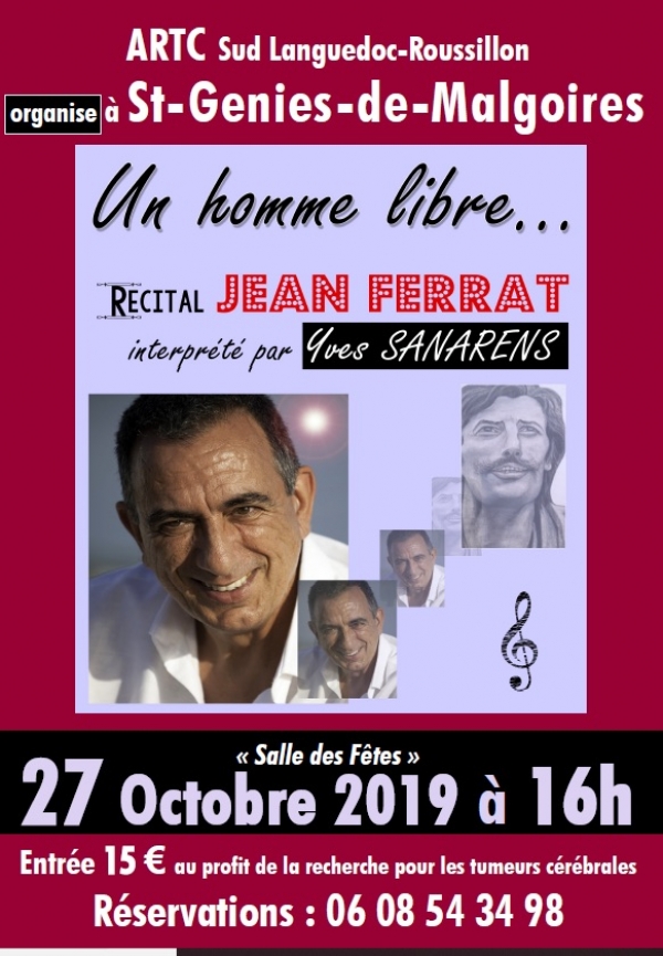 Récital Jean Ferrat à Saint Genies de Malgoires (27-10-2019)