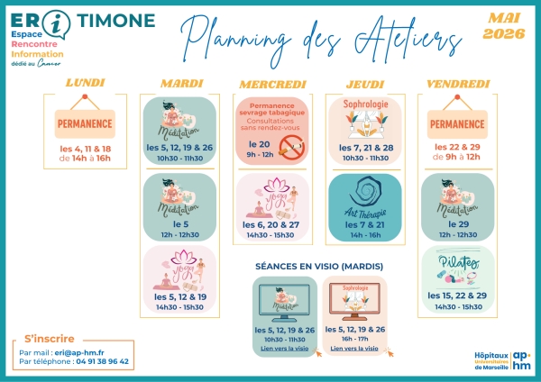 Planning des Ateliers ERI mai 2026