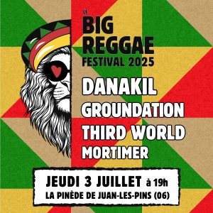 Partenariat avec le Big Reggae Festival à la Pinède d&#039;Antibes Juan-les-Pins. le Jeudi 3 Juillet.